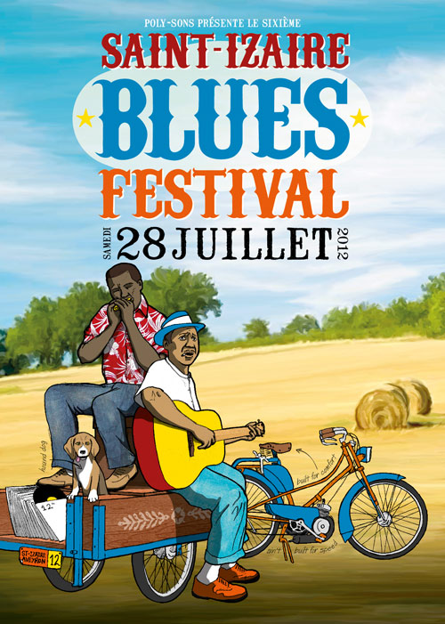 flyer Saint-Izaire Blues Festival 2012