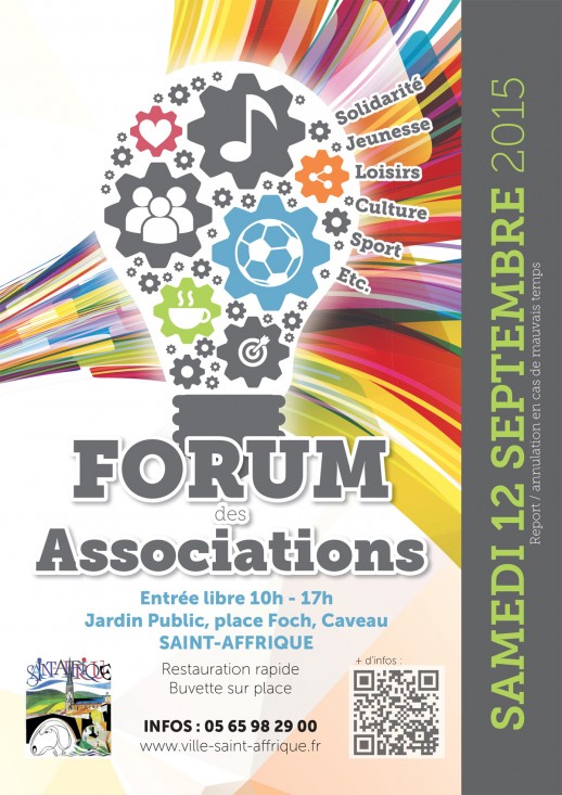 Affiche Forum des associations Saint-Affrique 12 09 2015